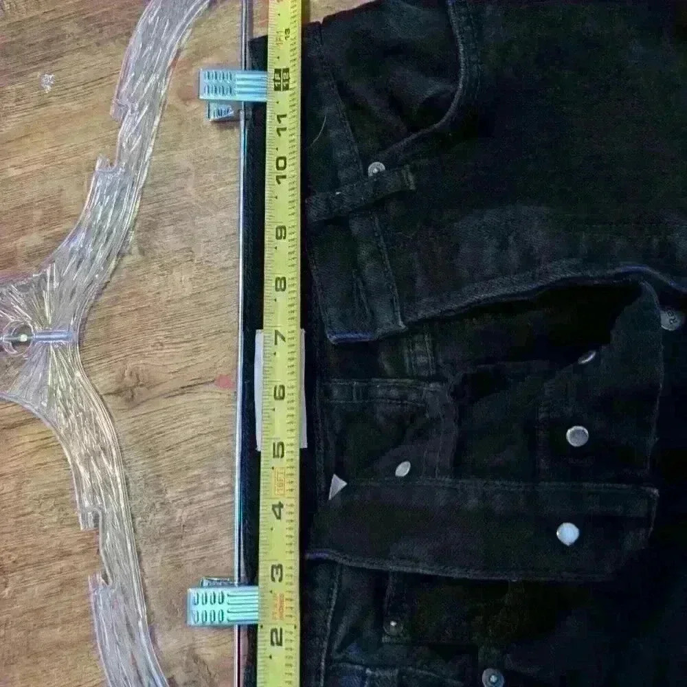 Reformation Serena high crop skinny jean size 27 black denim - Picture 4 of 4